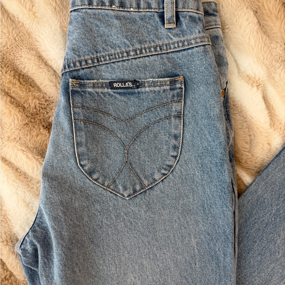 ROLLA'S Classic Blue Denim Jeans - Picture 2 of 11